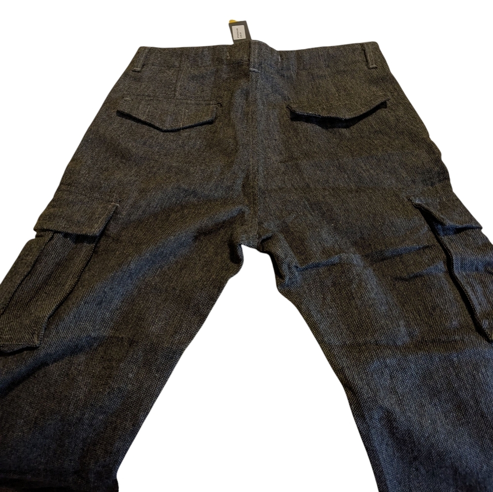NWT Richie Le  Charcoal Cargo Tweed Pants for Men, 30 - Picture 8 of 9